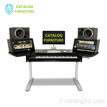 Support d&#39;instrument de musique en bois support de clavier bureau de moniteur pour studio audio